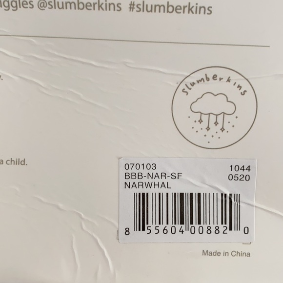 BNIB Seafoam Narwhal by Slumberkins - Picture 4 of 4